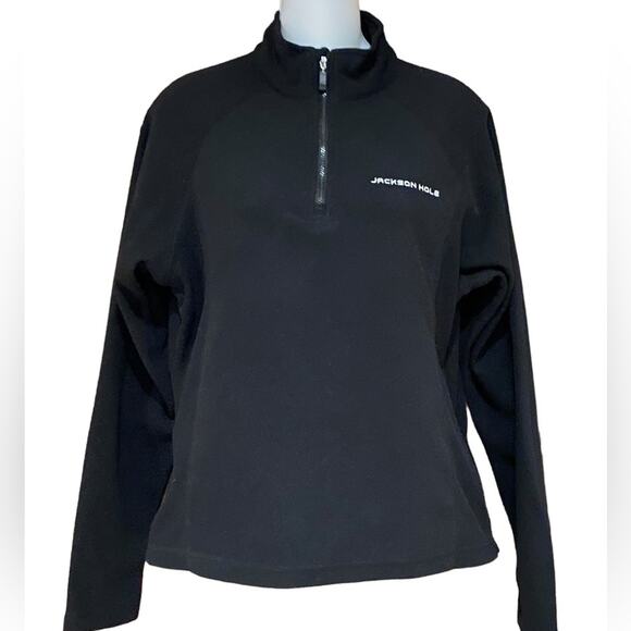 Storm Creek Womens Medium Fleece Quarter Zip Jackson Hole Embroidered - Picture 1 of 5